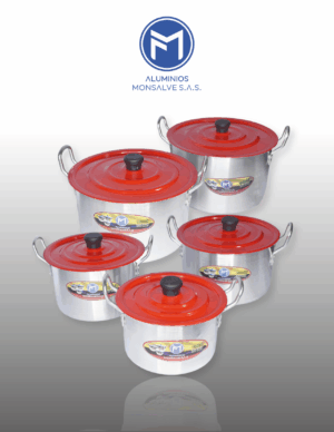 JUEGO CALDERO 18-26 X5 TAPA COLOR