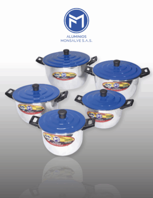 JUEGO OLLA X5 TAPA COLOR