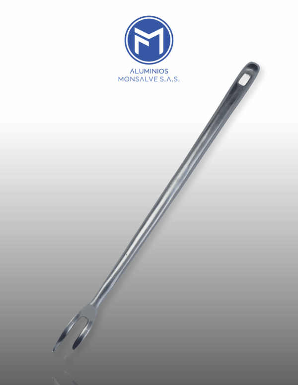 Tenedor  2 puntas cabo aluminio
