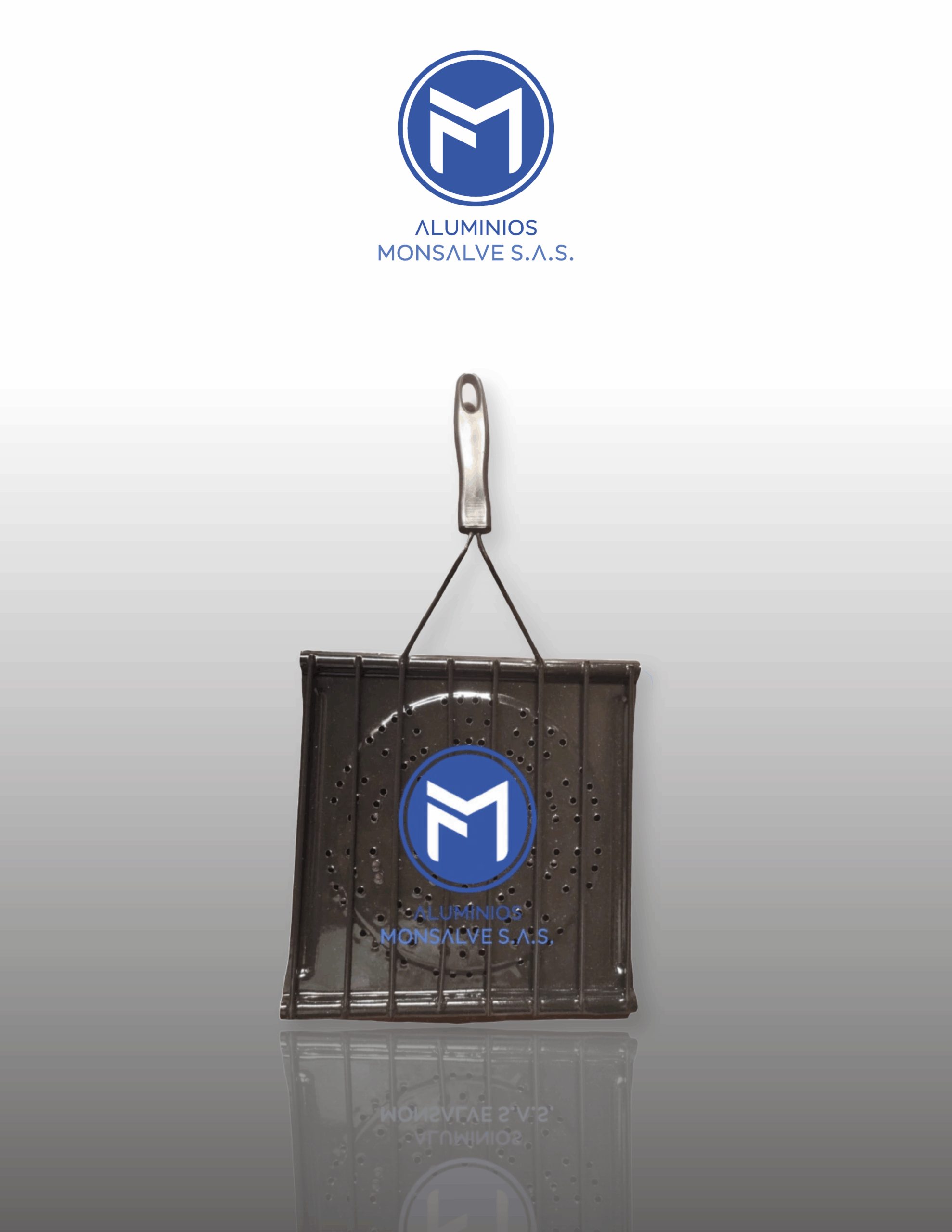 Parrilla peltre cuadrada